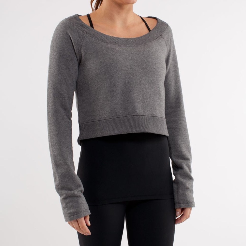 Lululemon Cropped Sweater / Pullover - Grey
